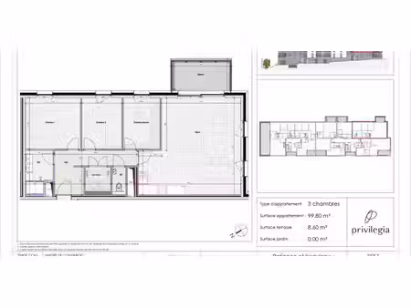 appartement à vendre à glain pour € 307.095 avec 3 chambres à coucher