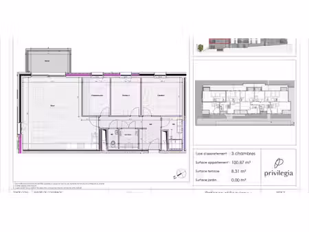 appartement à vendre à glain pour € 309.028 avec 3 chambres à coucher