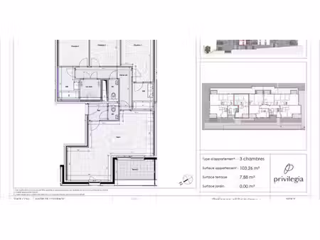 appartement à vendre à glain pour € 316.240 avec 3 chambres à coucher