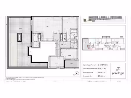 appartement à vendre à glain pour € 421.264 avec 3 chambres à coucher