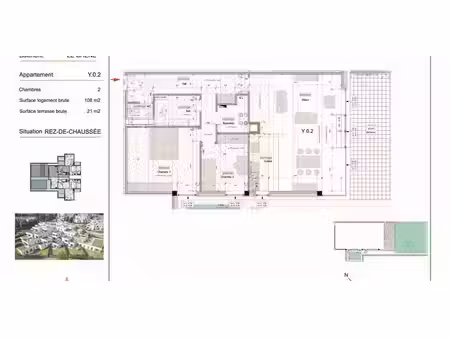 appartement à vendre à wavre pour € 313.642 avec 2 chambres à coucher