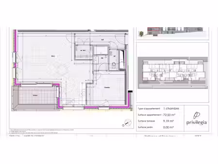 appartement à vendre à glain pour € 258.252 avec 1 chambre à coucher