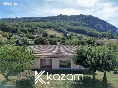 agréable maison de plain-pied avec jardin et double garage 118 m² - barbières - drôme