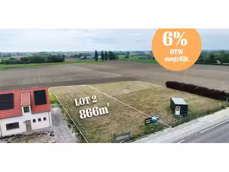 bouwgrond met nieuwbouw te koop