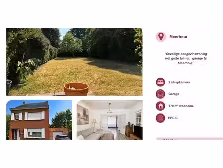 sous option - maison à louer à meerhout avec 2 chambres à coucher