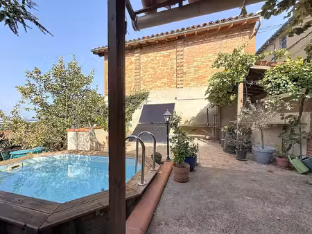 caraman – maison de village 110 m² avec jardin  piscine et vu