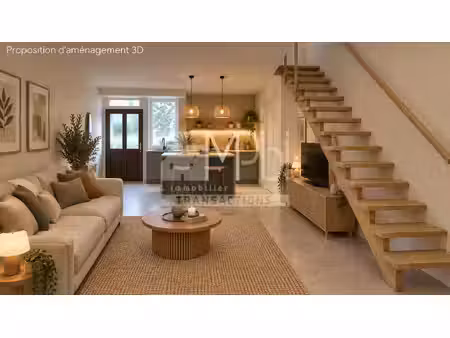 duplex à rénover de 55 m² avec stationnement privatif à lent