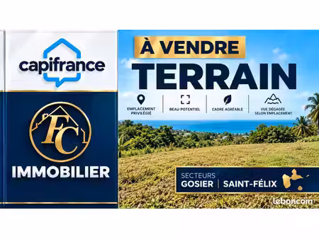terrain 750 m² le gosier