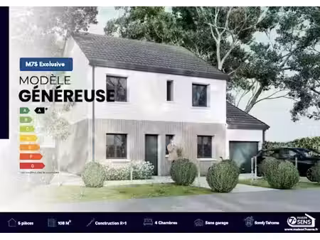vente maison neuve 5 pièces 108 m² à vaudoy-en-brie (77141)  252 459 €