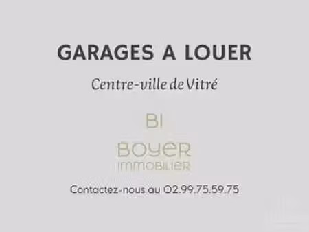 location garage box et parking à vitré (35500) : à louer / vitré