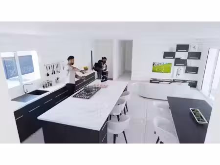 terrain avec maison neuve à vendre
