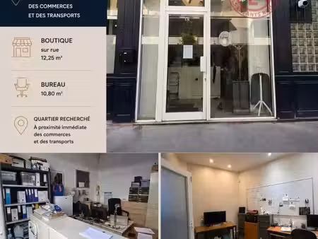 vente commerce paris 75007 23m²
