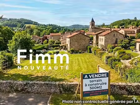 vente terrain 500 m² maclas (42520)