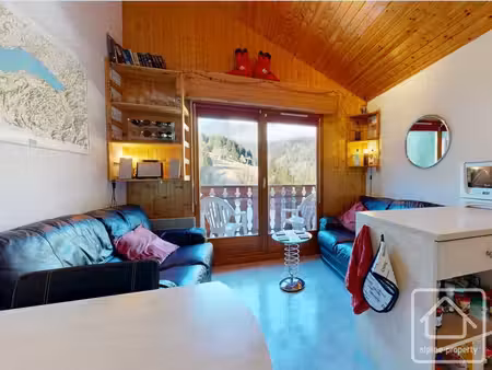 appartement au pied des pistes d'une station familiale  avec parking couvert