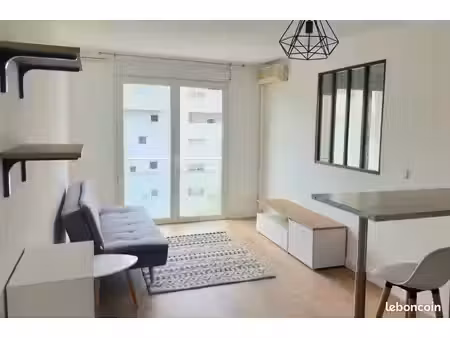 appartement meublé 35 m² – bd kennedy perpignan – parking inclus