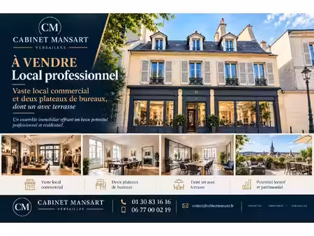 vente local commercial 15 pièces
