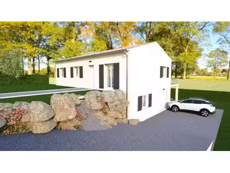 terrain avec maison neuve à vendre