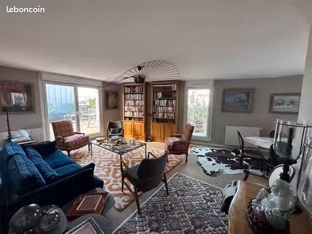appartement 95 m² refait à neuf – terrasse 70 m² – mantes-la-jolie