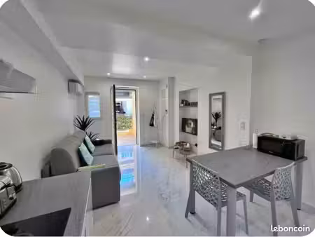 loue studio à carnolès à 30 mètres de la plage