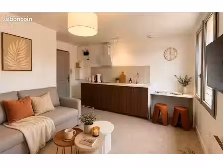 location studio avec une chambre meublé