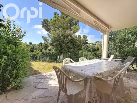 appartement 2 pièces en rez de jardin - piscine - tennis - mer à pied