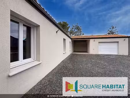 plain-pied 123m²  3ch  garage  auvent  1196m² terrain  courcon