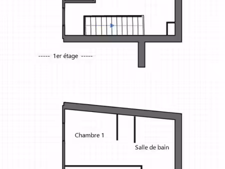 maison de village rénovée 45m² - plein centre - terrasse - charges très faibles