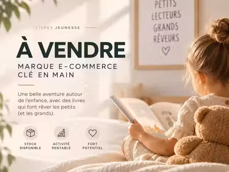 à vendre – marque e-commerce de livres jeunesse + stock
