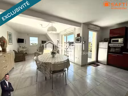 superbe appartement de 3 pièces disposant de deux terrasses et d'un garage !