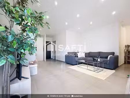 3 pièces de 64 m² avec grande terrasse et stationnement