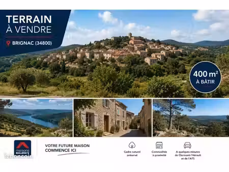 terrain 400 m² brignac