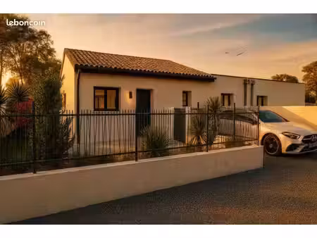 maison neuve contemporaine 70 m² avec terrain à montagnac (34530) – 2 chambres  vue dégagé