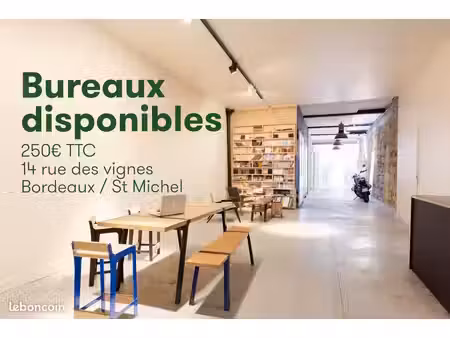 coworking st michel  bordeaux — bureaux disponibles