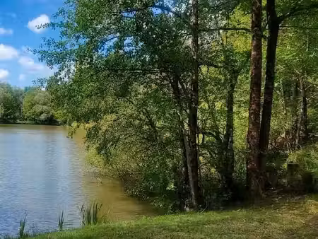 terrain de loisirs avec étang proche chenonceau