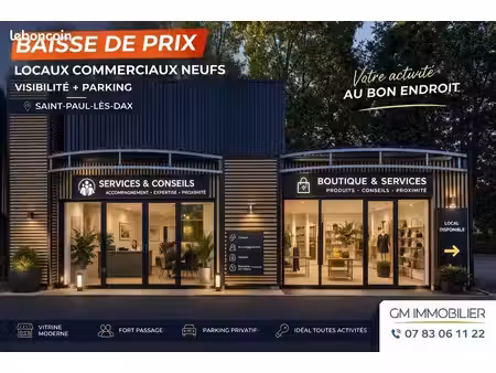 local 100 m² saint-paul-lès-dax