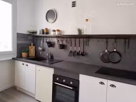 appartement traversant de 73m2+garage fermé+cave bellevue 89000
