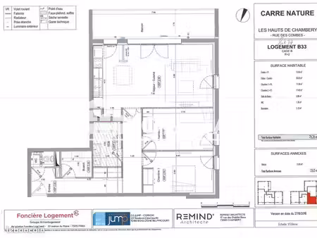 appartement 3 pièces 76.26m² à louer 963.35 - chambery 73000