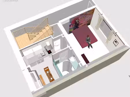 ? location agen centre appart type japonais t1 t2 400m gare refait neuf isolé - idéal pour