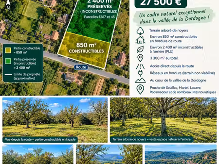 terrain meyronne - vallée de la dordogne