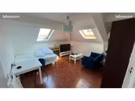 chantilly centre - à louer 1 pièce meublé - 34m² au sol / 19 m² carrez