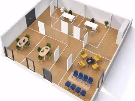 bureaux + atelier / entrepôt – 450 m² – 12 parkings – bruay-sur-l’escaut