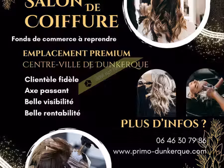 salon de coiffure 91 m² dunkerque