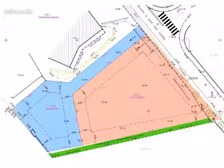 terrain à bâtir ■parcelle 1 : 530 m2■parcelle 2 : 1113 m2■250 le m2