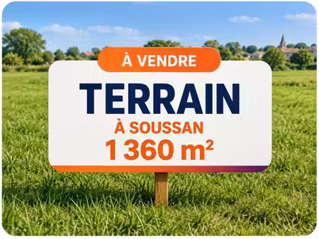 terrain 1 360 m² – double accès – spécial investisseur