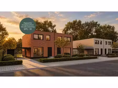 afgewerkte energiepositieve (epc -18) nieuwbouwwoning