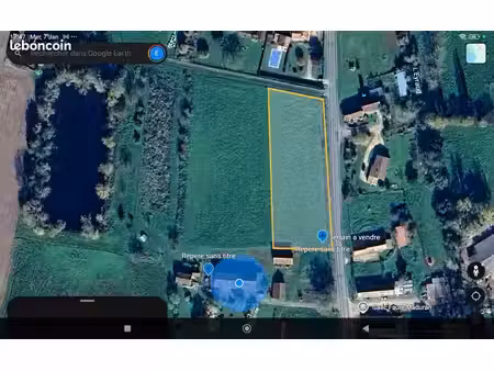 2 terrains de 1000 m2 saint pierre d'eyraud