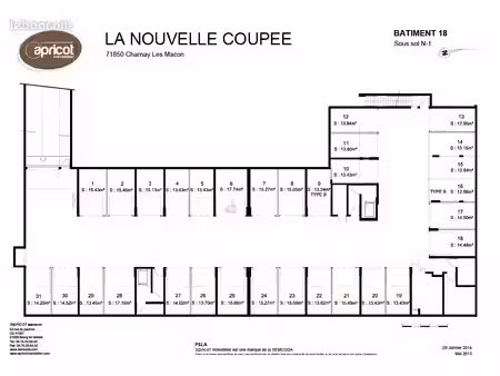 parking 12 m² charnay les macon