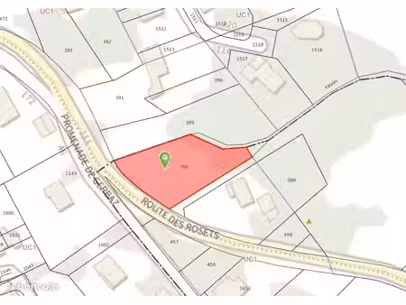 vend terrain 1082m²