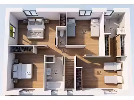 terrain avec maison neuve à vendre
