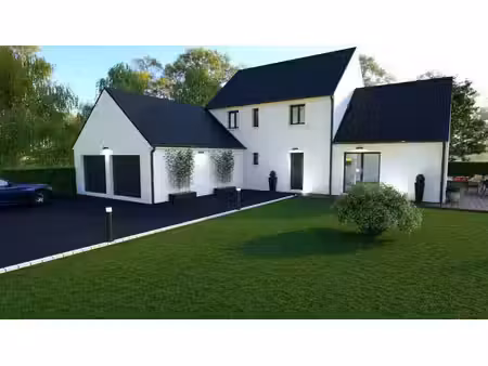 terrain avec maison neuve à vendre